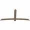 Ekena Millwork Bellingham Smooth Timber Gable Bracket, Douglas Fir, 84"W x 42"H x 1 1/2"D x 5 1/2"F, 12/12 Pitch GBW084X42X0206BEL00SDF - alternate 2
